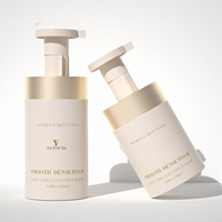 Personnalisable mignon rond désinfectant pour les mains nettoyant mousse pompe bouteille 200ml 300ml 500ml tailles pour nettoyant pour le visage shampooing emballage