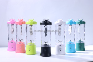 Fabricant OEM 600ml USB mélangeur Rechargeable diamant tasse corps avec LED presse-agrumes tasse étanche IPX67 mélangeur de protéines - Product Image 3