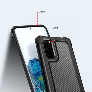 Tschick – coque en Silicone PC + TPU en Fiber de carbone pour <span class=keywords><strong>Samsung</strong></span> <span class=keywords><strong>Galaxy</strong></span> <span class=keywords><strong>S20</strong></span> <span class=keywords><strong>Ultra</strong></span> S20Plus <span class=keywords><strong>S20</strong></span>, housse de protection Matte - Product Image 5