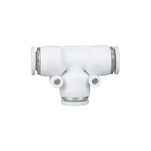 Pe Pneumatic Fitting Product PE Union Tee T-type plastic pipe connector
