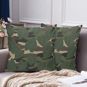 Cojines decorativos tropicales Hawaii Puakenikeni Pikake Lei Curve Lei Flower Fundas de almohada de satén Hawaiano - Product Image 3