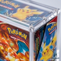 Boîte de rangement et de présentation en acrylique écologique moderne personnalisée TCG pour cartes Pokémon Elite Trainer Box Center ETB
