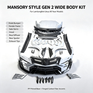 Kit carrosserie large en fibre de carbone sèche pour <span class=keywords><strong>Lamborghini</strong></span> <span class=keywords><strong>Urus</strong></span> 2018-2022, style <span class=keywords><strong>Mansory</strong></span> Gen 2 : pare-chocs avant, diffuseur arrière, capot, ailes - Product Image 1