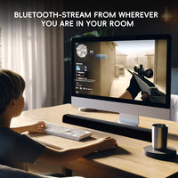 Système de cinéma maison sans fil ABS-S7002 10W puissance de sortie éclairage LED RVB barre de son multimédia Blue Tooth son Surround pour TV