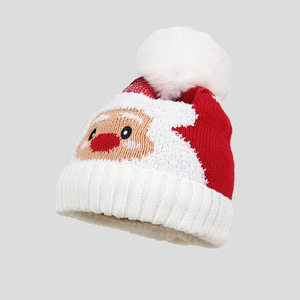 Chapeaux en tricot de Noël pour enfants, Père Noël, élan, bonnets d'hiver, automne, <span class=keywords><strong>image</strong></span>, voyage, designs personnalisés - Product Image 2