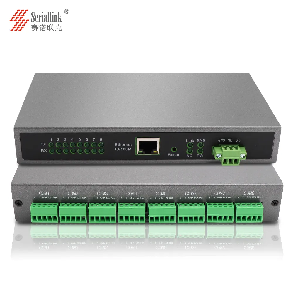 Seriële Ethernet Converter Rs232 RS485 Naar Ethernet Apparaat Server Ethernet Naar Rs232 Converter Server