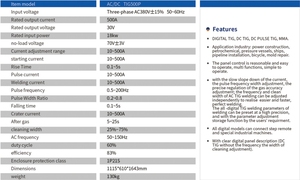 Nouvelle soudeuse TIG avec aluminium de qualité industrielle wse-500 machine à souder TIG pour machine à souder TIG AC DC 500 ampères - Product Image 3