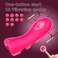 10 Vibrationen Mini Finger Vibrator für G-Punkt Klitoris-und Nippels timulation Heiz funktion Sexspielzeug für Erwachsene für Frauen und Paare