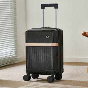 Bagage à main 16 pouces, <span class=keywords><strong>valise</strong></span> rigide en ABS <span class=keywords><strong>avec</strong></span> roulettes pivotantes, serrure TSA, <span class=keywords><strong>chargeur</strong></span> <span class=keywords><strong>USB</strong></span>, porte-gobelet, sac de <span class=keywords><strong>cabine</strong></span> pour les voyages - Product Image 2