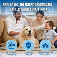 Détachant et Éliminateur d'Odeurs pour Animaux de Compagnie Marque Blanche – Idéal pour Tapis, Sols, Meubles, Linge, Lits et Cages – Élimine les Taches d'Urine de Chien