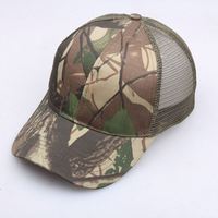 Gorra de béisbol de camuflaje Sombrero de verano de malla Parche de camuflaje Gorra de béisbol Unisex Camionero Sombreros al aire libre