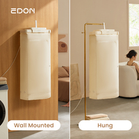 Petit sèche-linge électrique portable à air chaud rétractable, pliable et mural