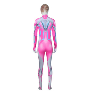Traje de Cosplay de Anime Rocket Girl, Color Rosa, Gris y Azul, Traje de Cuerpo Entero, Disfraz para Juegos de Rol, Talla M, L, XL para Mujer - Product Image 4