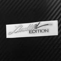 Autocollants et emblèmes métalliques créatifs en nickel adhésifs pour voitures et motos, édition limitée, pour promotion en supermarché