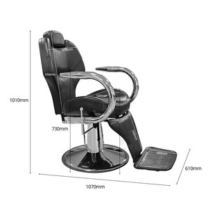 Fauteuil de barbier inclinable, fauteuil de coiffure haut de gamme pour hommes et femmes, fauteuil de coupe de cheveux hydraulique réglable pour salon de beauté - Product Image 3