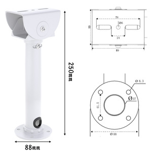 Boîtier mural extérieur universel en alliage d'aluminium étanche IP67 pour support de caméra de sécurité PTZ dôme CCTV - Product Image 2