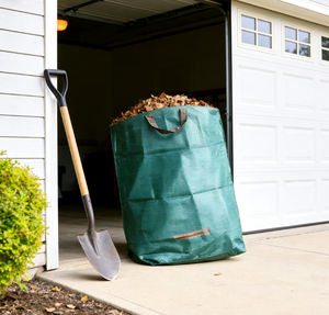 Sac de Jardin Vert en Plastique Durable, Sac à Feuilles Professionnel Robuste et Réutilisable pour Débris Durcis - Product Image 1