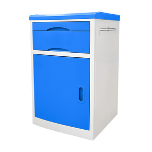 Hospital <b>Cabinet</b> 2 Drawer Plastic Top Eco-Friendly Medical <b>Bedside</b> Table For Hospitals And Nursing Homes - Product Image 1