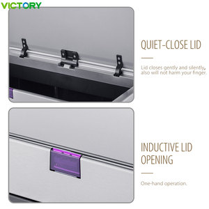 <span class=keywords><strong>Cubo</strong></span> <span class=keywords><strong>de</strong></span> <span class=keywords><strong>Basura</strong></span> <span class=keywords><strong>de</strong></span> Acero Inoxidable <span class=keywords><strong>de</strong></span> Alta Capacidad <span class=keywords><strong>de</strong></span> <span class=keywords><strong>50</strong></span> <span class=keywords><strong>Litros</strong></span> y 60 <span class=keywords><strong>Litros</strong></span>, <span class=keywords><strong>Cubo</strong></span> <span class=keywords><strong>de</strong></span> <span class=keywords><strong>Basura</strong></span> Rectangular con Sensor Automático para Oficina y Sala <span class=keywords><strong>de</strong></span> Estar - Product Image 4