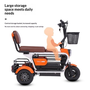 Tricycle électrique 48V pour usage domestique, adapté aux personnes handicapées, aux personnes âgées, aux adultes, aux hommes, aux femmes, aux parents et aux enfants, aux animaux de compagnie, 351-500W, avec batterie +/- - Product Image 5