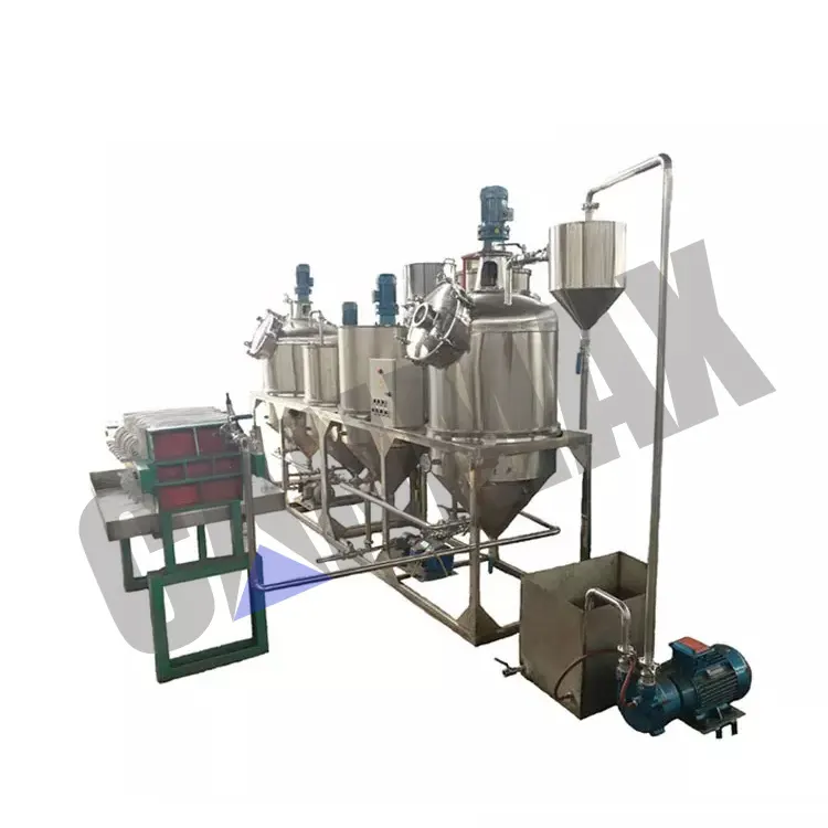 With Winterization Function Kw High Quality Small Scale Palm Refining Machinery F Refined Sunflower Oil
