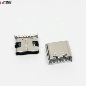 6P SMD USB 3.1 Loại C kết nối L = 6.8mm nữ ổ cắm