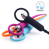 Mini vibrateur urétral flexible pour hommes, plug pénien côtelé, masturbateur masculin, 10 modes, dilatateur urétral, jouet sexuel pour hommes