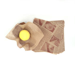 Custom PE Coated Virgin <b>White</b> Wax <b>Paper</b> Food <b>Wrapping</b> Disposable for Bread Sandwich Pizza Snack Sugar Chocolate Cake Flexography - Product Image 6