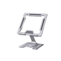 360 °   Support de tablette rotatif, support de bureau pliable réglable pour iPad Pro/Air/Mini, support de téléphone portable en alliage d'aluminium, métal