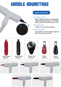 Nuevo diseño 4 en 1 Nd Yag Eliminación de tatuajes con láser Rf Alemania Diodo Láser 808nm Depilación - Product Image 5