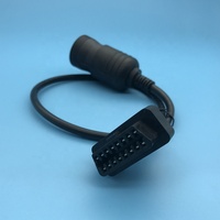 OBD1 a OBD2 Cable adaptador de diagnóstico de 6 pines Protocolo J1708 Lector de código de camión compatible