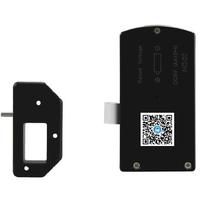 Casier en plastique noir avec Bluetooth, application mobile intelligente et déverrouillage par code QR pour armoires à humidité de -20 à 60 % et de 20 à 90 %