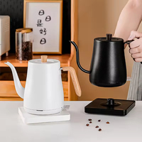 Bouilloire électrique thermostatée intelligente en plastique à col de cygne 220V portable pour extérieur jusqu'à 1L avec protection contre l'ébullition à sec 1500W