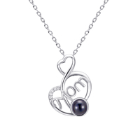 Collier avec pendentif en forme de cœur en pierre irisée, chaîne à maillons en cuivre, bijoux à la mode