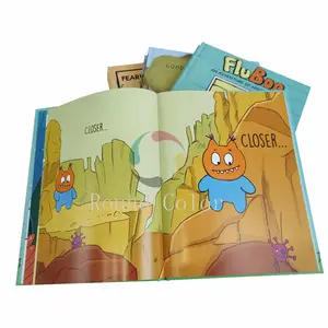 A 5 Embossed Test Book Printing Ancient Hard Cover Board Book Printing Children Picture Book Printing