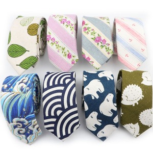 Новый стиль неформальный галстук льняной галстук мужская мода галстуки дизайнерские галстуки ручной работы высокое качество - Product Image 1