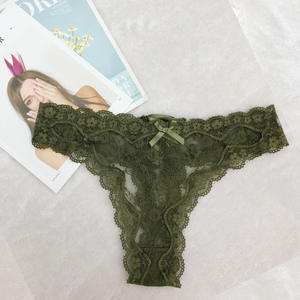 Nouveau design explosif : String brodé en dentelle transparente pour femme, sous-vêtements érotiques, culotte érotique ajourée, vente en gros - Product Image 1