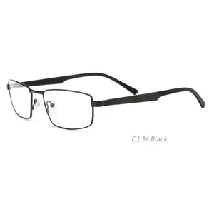 TJ168 Wholesale Rectangle Memory Metal Eye Glasses Spectacle Metal Memory For Optical