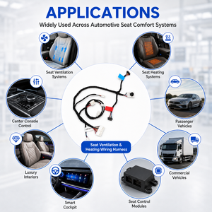 Fiação de Aquecimento e Ventilação para Assentos Automotivos, Montagem de Cabos Personalizada para Interior de Carro, OEM ODM - Product Image 3