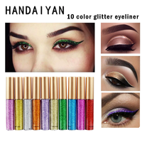 HANDAIYAN Cosmétiques Transfrontaliers : Eyeliner Liquide Scintillant et Fard à Paupières Liquide Effet Paillettes Éclat Explosif, Style Européen et Américain