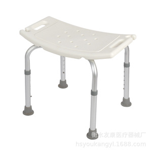 Shower Chair Aluminum Alloy <b>Height</b> <b>Adjustable</b> For Elderly Pregnant Disabled Bathroom Safety Equipment - Product Image 2