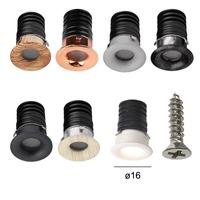 Mini spot encastré LED anti-éblouissement de luxe Deep Cob, 2700K, dimmable, 3 watts, 5 CCT, pour plafond étoilé