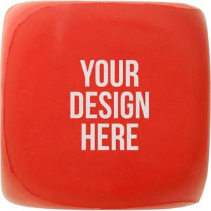 Logo personnalisé en forme de dé PU anti-stress Jouet anti-stress balle anti-stress - Product Image 5