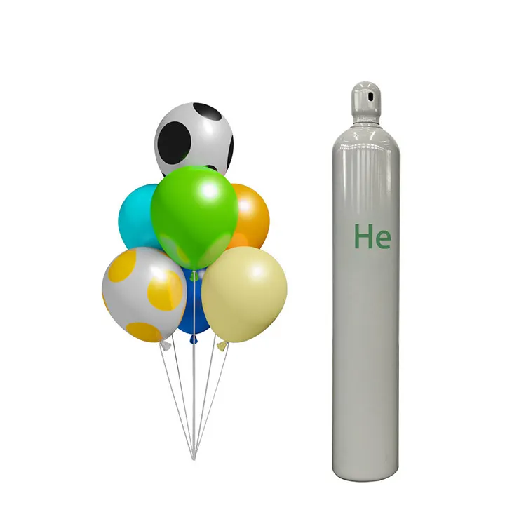 Gás de hélio para venda de balões, cilindro de tanque puro de hélio, preço direto