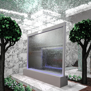 Fontaine de sol rectangulaire en verre pour intérieur et extérieur, rideau de pluie, cascade, écran LED, décorations de jardin, mariage, moderne - Product Image 2