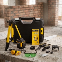 Niveau laser vert industriel de haute qualité pour bricolage, instrument à 16 lignes pour pose de carrelage intérieur/extérieur, outil de pose de carrelage mural, garantie 3 ans