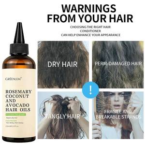Huile capillaire végétalienne bio GreenLem à l'huile de coco et d'oignon – Réparation capillaire sans cruauté pour cheveux abîmés – Marque privée - Product Image 6