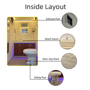 WC mobile de luxe VIP sur mesure pour extérieur et douche, populaire en Russie - Product Image 2