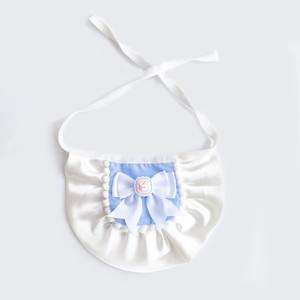 Bavoir pour chien en peluche avec nœud papillon en fibre de polyester, motif fleur de dessin animé, style sucette japonaise, avec bordure en dentelle - Product Image 5