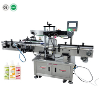 Étiqueteuse automatique double face et étiqueteuse enveloppante pour bouteilles de vin de shampooing détergent